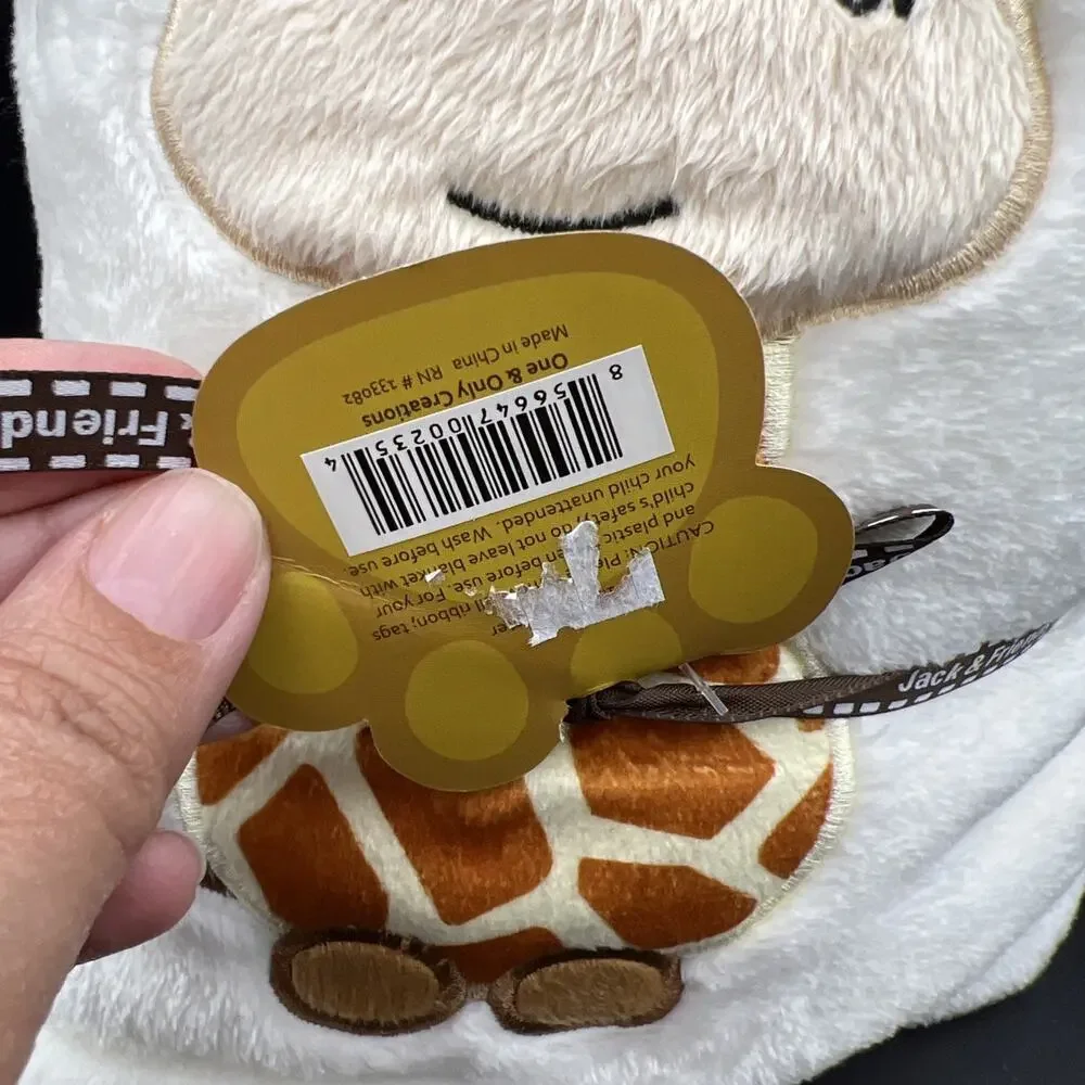 Jack & Friends cuddly blanket Plush Giraffe 30” x 45” Very Soft Baby Toddler NEW